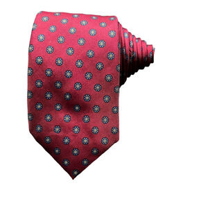 Christian Dior Mens Tie Necktie Multicolor Geometric 100% Silk Tied Modern 50 In